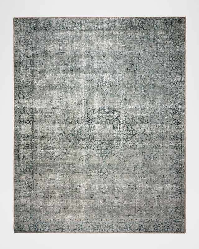 Morelli Blue Power-Loomed Rug, 8' x 10'